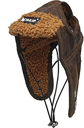 Hunde Hut Winter Trappermütze Warm Hund Mütze Haustier Wintermütze Verstellbar Welpe Fliegermütze mit Ohrlöchern Plüsch Hundemütze Winddicht Haustiermütze Outdoor Hundehut