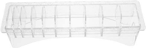IWOWHERO Hair Clipper Comb Storage Box Organizer Plastic Holder for Hair Clipper Guards Salon Supplies Barber Trimmer Guard Combs Display Tray