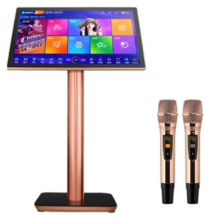 Smart Touch Screen Karaoke Machine with 4K HD Display, 27 Languages, for Home and Party Entertainment