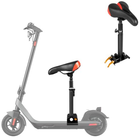 Elektroroller Sitz Rollersitzes, PU + Aluminium-Legierung 26x16CM Größe Sattels 40-60CM Höhenverstellbar Universal Klappbar Rollersitz Scooter Fahrradsitz für E-Scooter Xiaomi Pro Ersatz Xiaomi1S