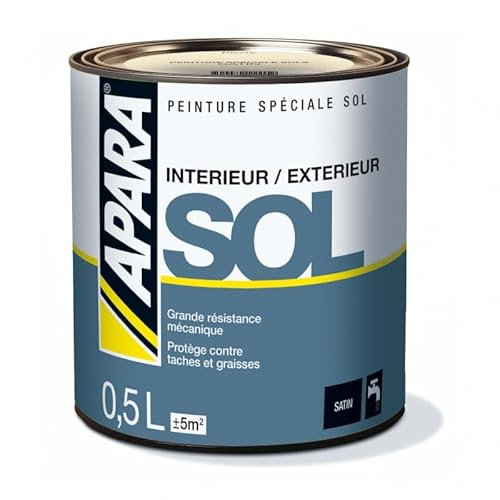 APARA Peinture Sol Satin 0.5 litre Blanc