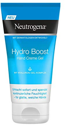 Neutrogena Hydro Boost Hand Creme Gel, Hyaluron Komplex, 2er Pack (2 x 75 ml)
