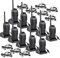 Retevis RT27 Funkgerät, PMR Walkie Talkie, 16 Kanäle USB Ladeschale, CTCSS/DCS VOX Notanruf, Funkgeräte Set mit Headset für Sicherheitsdienst, Schule (10 Stück, Schwarz)