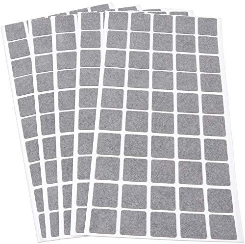Adsamm FP-15-SA-GR-2020-50-5 FP-15-SA-GR-2020-50 250 x Felt Gliders, 20x20mm, Grey