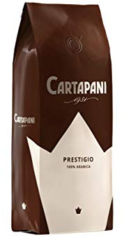 Cartapani 1951 | PRESTIGIO 100% ARABICA in grani | caffè pregiato dal gusto dolce e delicato | 1kg