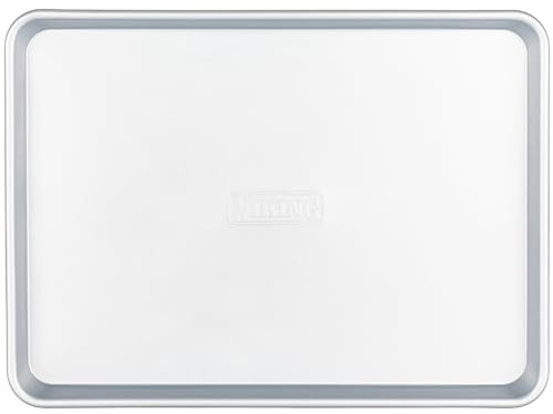 Viking Premium 18-Inch Nonstick Baking Sheet Pan, Made without PFAS, Heavy Gauge Aluminized Steel Cookie Sheet with Reinforced Iron Frame, Oven Safe to 475F
