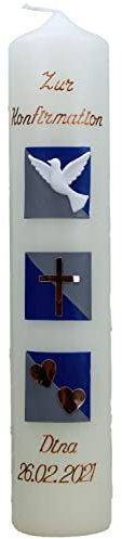 Konfirmationskerze DINA 1356, Größe:ca. 30x6 cm