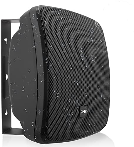 Altavoz de Patio al Aire Libre para Montaje en Pared, 3.5 Pulgadas, 2 vías, Resistente a la Intemperie, Altavoces comerciales montados en Pared o Techo con Transformador Integrado de 70 V, gabinete