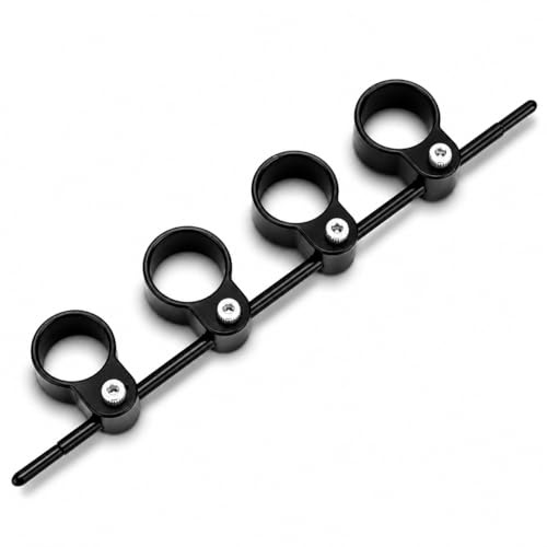 Finger Expander für Gitarre, Musikinstrument, Finger Expansionstraining, Fingerspitzen Stretch Trenner, Hilfswerkzeug (Schwarze große Größe (einstellbare Spanne))