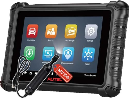 Autel Scanner, escáner para carros en español, Autel MX900 with MV108, OBD2 Scanner, 40+ Resets, Support CAN FD/Do IP, All System, Android 11, FCA Auto auth, 3000+ Active Test, Upgrade MX808 MK808S