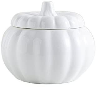 Sucrier avec couvercle sucrier bol de citrouille en céramique avec couvercle et cuillère, sucrier à café en porcelaine blanche domestique pot de miel en porcelaine distributeur de sucre pot de miel
