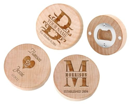 Apribottiglie In Legno Fai-Da-Te Modello D'Amore Nome Personalizzato Data Strumento Per Tappo Di Apertura Della Cucina Birra Wine Bar Apribottiglie Regalo Pratico Per Marito Papà Sposo, Per