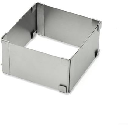 Gdfnmogo Adjustable Stainless Steel Cake Decorating Moulds for Perfect Desserts (4-6in)