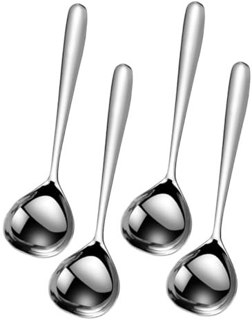 Cabilock 4piezas Cucharón Inoxidable Para Sopa Salsa y Guisos Utensilios De Cocina Multifuncionales
