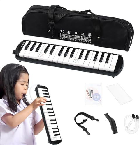 Melodica für Erwachsene - Windinstrument Melodica Instrument - 32 Keyboard -Harmonium -Instrument mit Tragetasche für Anfänger und Profis