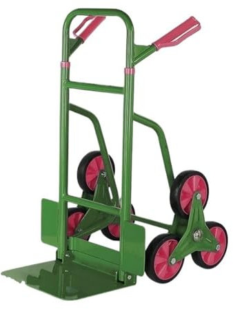 DGOINGPI Handwagen Handkarre und Transportwagen für Treppensteiger, Hochleistungs-Trolley mit 300 kg Kapazität und Teleskopgriff Transportkarre(Army Green)