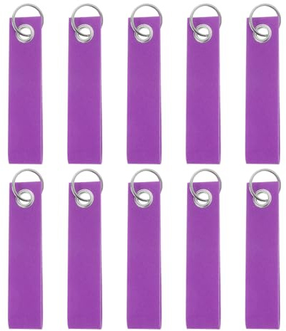 QUARKZMAN Filz Schlüsselanhänger mit Edelstahl Ring, Schlüsselanhänger | Rohlinge Bunt Beschriftbare Filzanhänger für DIY Taschen Dekoration