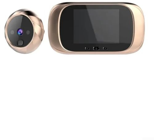 Spioncino digitale per porta, campanello con fotocamera da 2,8 pollici, schermo LCD, visione notturna, foto di sicurezza domestica (oro)