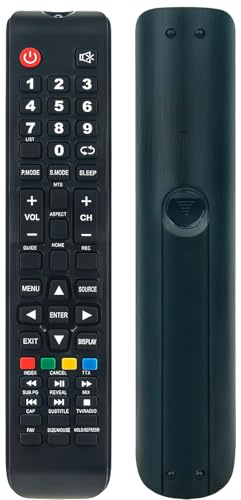 Télécommande universelle remplacée Convient pour Milectric Inves Grunkel TV | Nordmende Akai ND32S3200E, AKTV3225E, AKTV3225E-SMART, MITV-32NA05, LED-320 GSMT, LED-390 GSMT, LED-4015