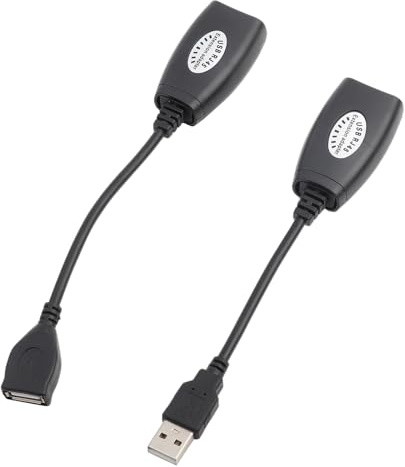 Pissente Usb 2.0 To Rj45 Ethernet Extension Cable, Usb Ethernet Adapter & Extender Usb 2.0 Male To Female Rj45 Network Adapter For Cat5/Cat5E/Cat6 Cable Powered Usb Network Adapter Extends Up To 150 F