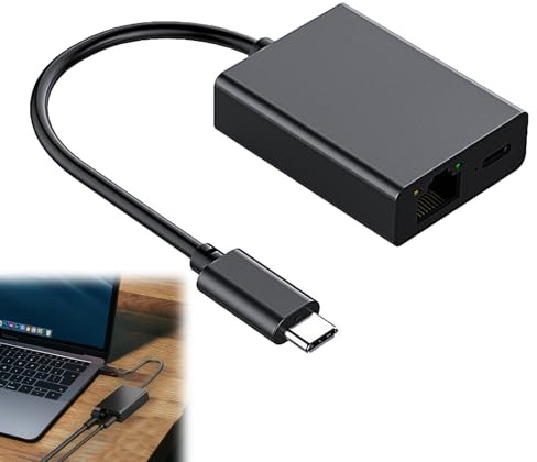 Ethernet Adapter for Fire TV Stick, for Fire Stick Ethernet Adapter, Chromecast, Google Home Mini and More Streaming TV Sticks, Micro USB to RJ45 Network Adapters Up to 100 Mbps(black)