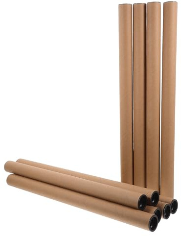 SUPVOX Tubi Porta Poster in Carta Kraft 10 Pezzi, Tubi di Spedizione e Stoccaggio per Disegni e Stampe, Resistente e Leggero per Trasporto e Conservazione Documenti e Opere D’arte