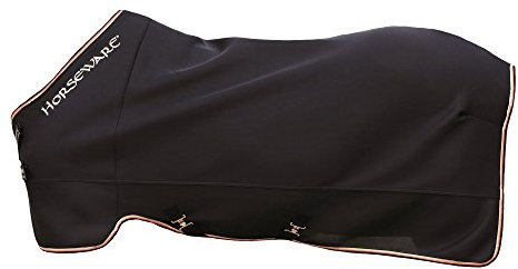 Horseware Rambo Airmax Kühler Teppich Mit Disc-Verschluss 140cm Black/Tan, Orange & Black