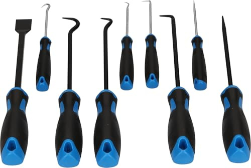BRILLIANT TOOLS BT542010 Kit d'outils grattoirs-crochets, 9 pcs [Powered by KS TOOLS]