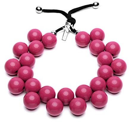 BallsMania Collana Elasticizzata colore Orchidea Selvaggia, Idea, Collana Donna, Donna, Gioielli da Donna, Accessori Moda.Bigiotteria 100% Made in Italy