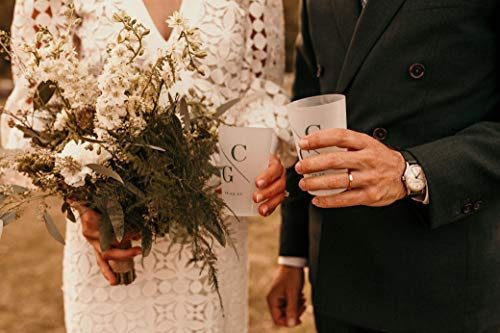 Gobelet de mariage à personnaliser, eco cup personnalisé pour mariage, verre plastique mariage Fleuri rose (200)