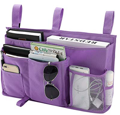 Bseash Etagenbett Veranstalter, Bettseite Cody hängenden Bett Veranstalter Aufbewahrungstasche 8 Taschen, für College Dorm Zimmer Bett, Krankenhaus Bett, Baby Bett Schienen, 600D Oxford Cloth