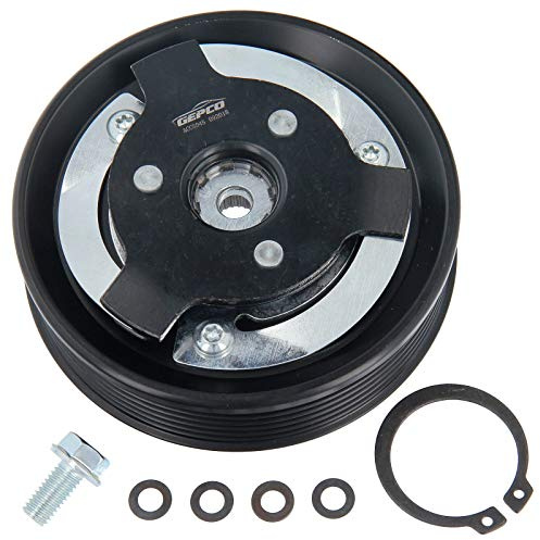 GEPCO Klimakompressor Magnetkupplung Riemenscheibe kompatibel mit Audi A3 Seat Altea Leon Toledo Skoda Octavia Superb VW Caddy Golf V Passat Tiguan Touran PXE16