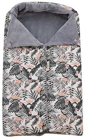 JYOKO Kids Saco Capazo para Bebé de Polar Teddy Extra Suave – Antialérgico, Protección Óptima contra el Viento y Frío – Ideal para Piel Sensible, Recién Nacidos y Bebés (African Sunset, Polar)