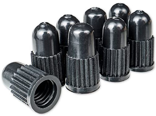 Tappo Valvola in ABS, 8 pezzi, in Nero, cappucci parapolvere nericompatibili con valvole Presta e francesi, coperture per copertoni camere d'aria, Coprivalvola bici, Tappi copri valvola cappucci bike