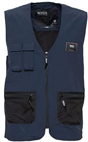 Indicode IDPiet – 10358 mm herrväst utomhusväst, Marin (400), XL