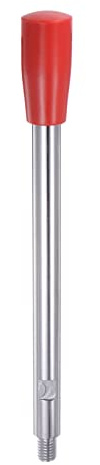 sourcing map Klemmen Handgriffe M12 Gewinde Chrom Beschichtete Drehbare | Kurbel Handgriff Griffe Handwheel Schraube Stiel, 255mm 10 Länge, Für Drehmaschine