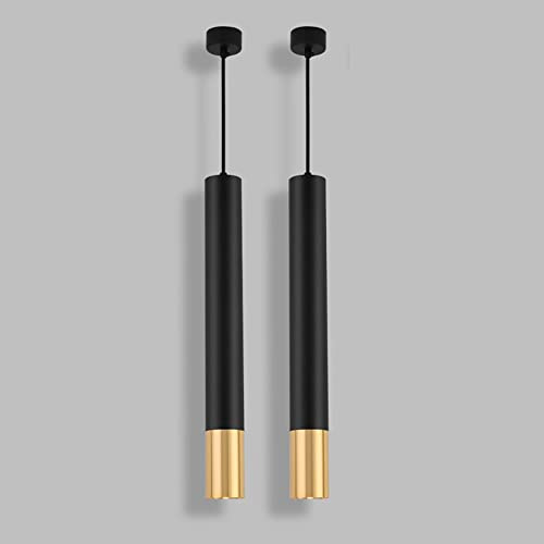 Set di 2 faretti Dorati montati su Superficie a LED Faretto da Incasso a Tubo cilindrico Nordico Hotel Bar Ristorante Lampadario COB Interesting