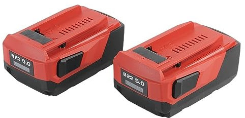 MoVols Dos Piezas de batería de Iones de Litio de Alta Potencia B22 22V 5.0Ah, Compatible con batería de Herramienta eléctrica inalámbrica Hilti 18V 21,6 V 22V