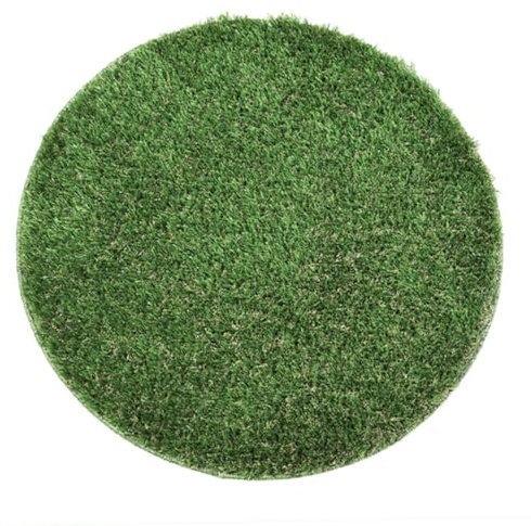 BESPORTBLE Kunstrasen Outdoor Grasmatte 70cm Durchmesser Wetterfest für Garten Tisch und Kanaldeckel ohne Pflege