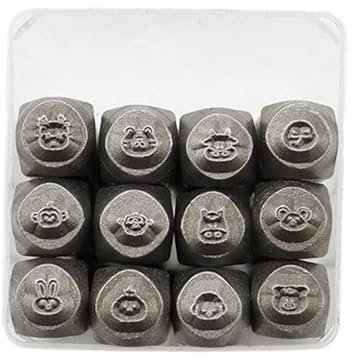 BHFYOB Lot de 12 burins en métal pour la gravure de bijoux - Texture en acier pour la fabrication de motifs et la texturation