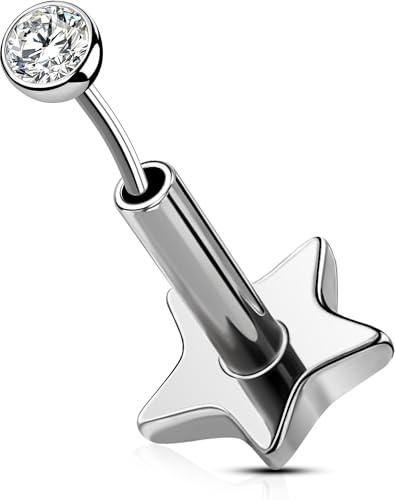OUFER Kroppspiercing 16 g helix piercing smycken titan tragus örhängen trådlösa platt baksida örhängen knopptryck i öronpiercing helix dubb broskstång 5/6/8/10/12 mm tragus piercing smycken, 12mm,