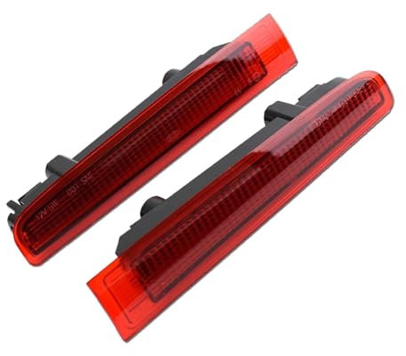 KBKEUBUAD Drittes Bremslicht Für VW Für Transporter T5 T6 Für Caravelle Für M&ultivan Hohe Bremsleuchte 2x L/R Bremsleuchte Mittelbremse Scheunentor(Red lens)