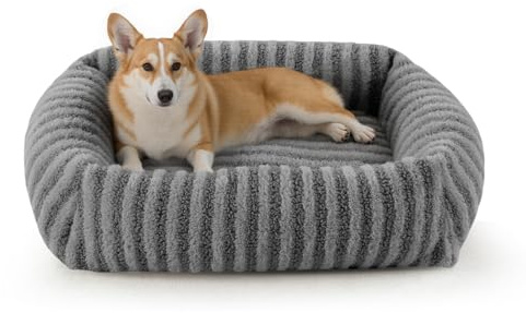 Pawk cuccia cane interno, Cuccia per cani, Cuscino Cane Impermeabile Sfoderabile e Lavabile, Letto per Cani con tre Lati Rialzati, 51 x 48 x 15 cm