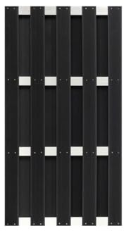 WPC-Sichtschutzzaun CARMENO - 1x Element, ca. 180 x 90 cm - Schwarz