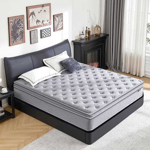 Vantto Full Mattress, 12 Inch Hybrid Memory Foam Mattress in a Box with Upgrade Pocket Springs, Pressure Relief, Breathable Comfort and Durable, CertiPUR-US Certified, Medium Firm
