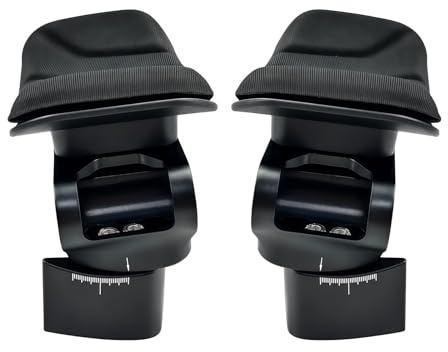 Bike Aerobar TT Lenkerhalterungsklemmen-Set, Clip-On-Adapter, 22 mm, Karbon- und Aluminium-Fahrradlenker-Erhöhungen, Triathlon-Probe-Fahrräder, Lenker-Verlängerungshalterungen mit Armlehnen-Pads, 0–15