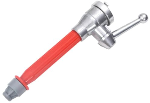 Mangloder - Tubo estintore per giunto Storz D, 30 cm, 4 mm, 8 bar, 140 l min, in alluminio, plastica, interruttore girevole a 180°, getto di lavoro di 12 m