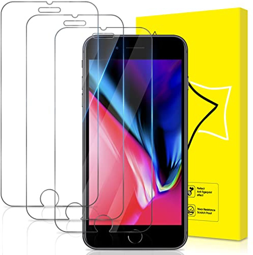 GiiYoon 3 Stück Panzer Schutz Glas für iPhone 8 Plus/7 Plus/6s Plus/6 Plus, HD Displayschutzfolie, 9H Härte, Anti- Kratzer, Bläschenfrei, Ultrabeständig