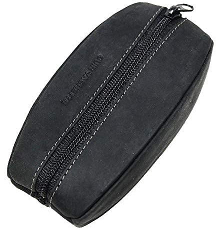 Frédéric&Johns ® - Porte-Monnaie Homme - Grain de café - Cuir épais Souple résistant - pour Poches Pantalon ou Veste (Gris)