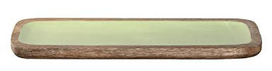 LEONARDO HOME 029977 Platte Mangoholz APERITIVO grün 39x15, Holz